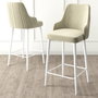 Hanah Home Juego de Taburetes de Bar Enox - Crema y Blanco